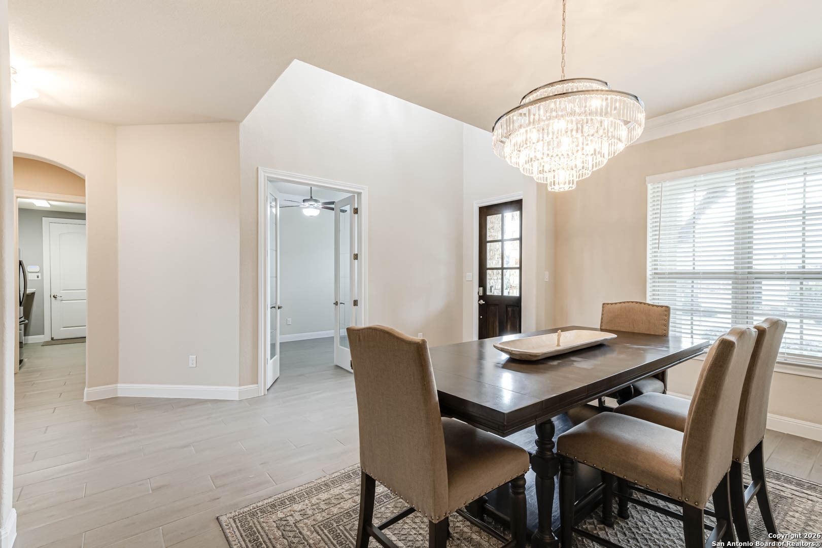 17419 Hillsedge Road San Antonio, TX 78257 - Photo 5 of 57 a view of a dining room with furniture window and wooden floor
