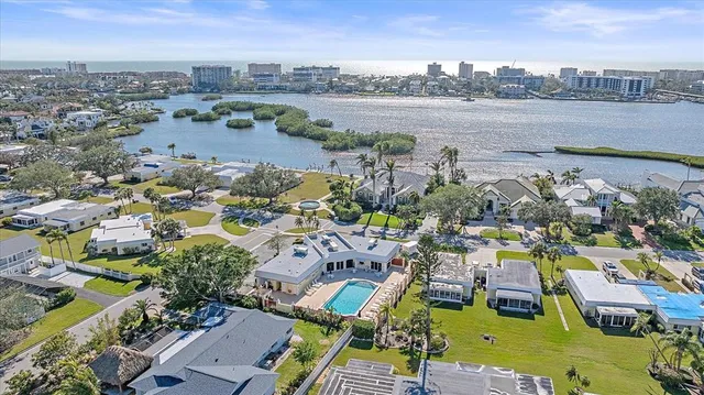 an aerial view of a city