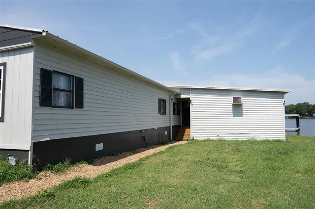 a house view with a garden space