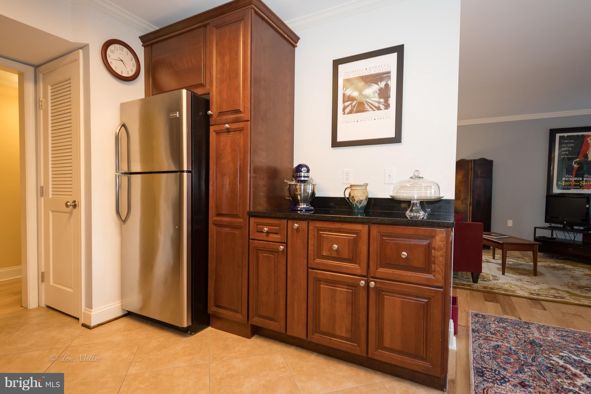 118 Cross Keys Road, Unit R118A Baltimore, MD 21210 - Photo 8 of 20 a kitchen with stainless steel appliances granite countertop a refrigerator and a stove