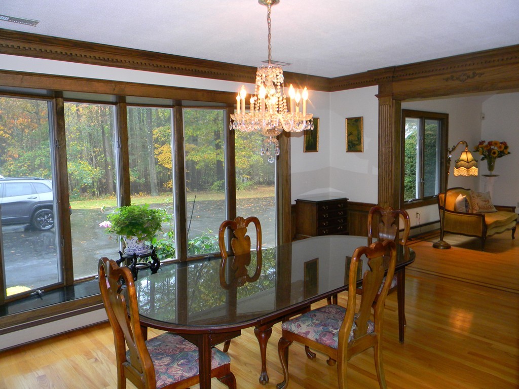 1170 Florence Road Northampton, MA 01062 - Photo 15 of 25 a view of a dining room with furniture window and outside view