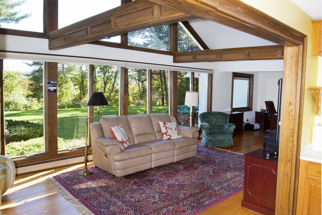 1170 Florence Road Northampton, MA 01062 - Photo 17 of 25 a living room with furniture and floor to ceiling windows
