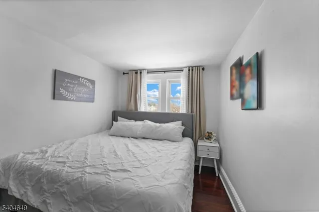 an aerial view of residential building with parking space