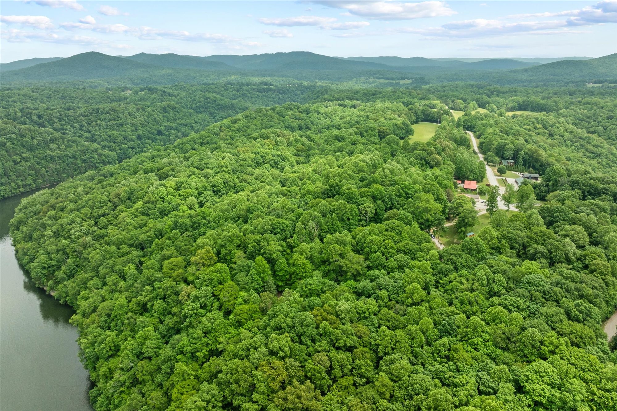 1103 Boles Beaty Road Alpine, TN 38543 - Photo 20 of 24 a view of a lush green hillside and a mountain