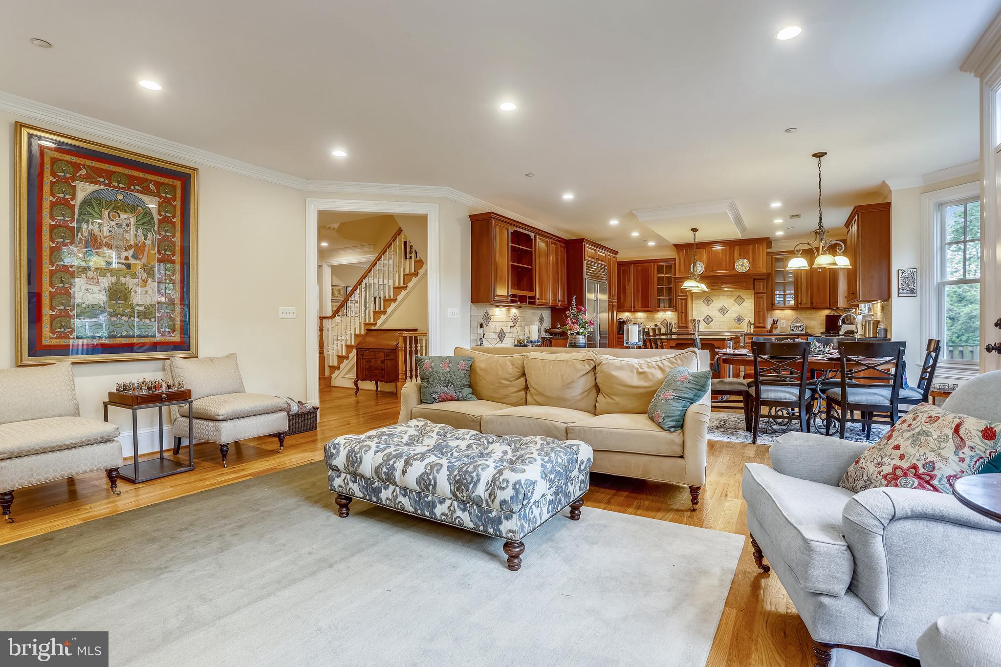 5933 Anniston Road Bethesda, MD 20817 - Photo 15 of 53 Family Room w/kitchen view