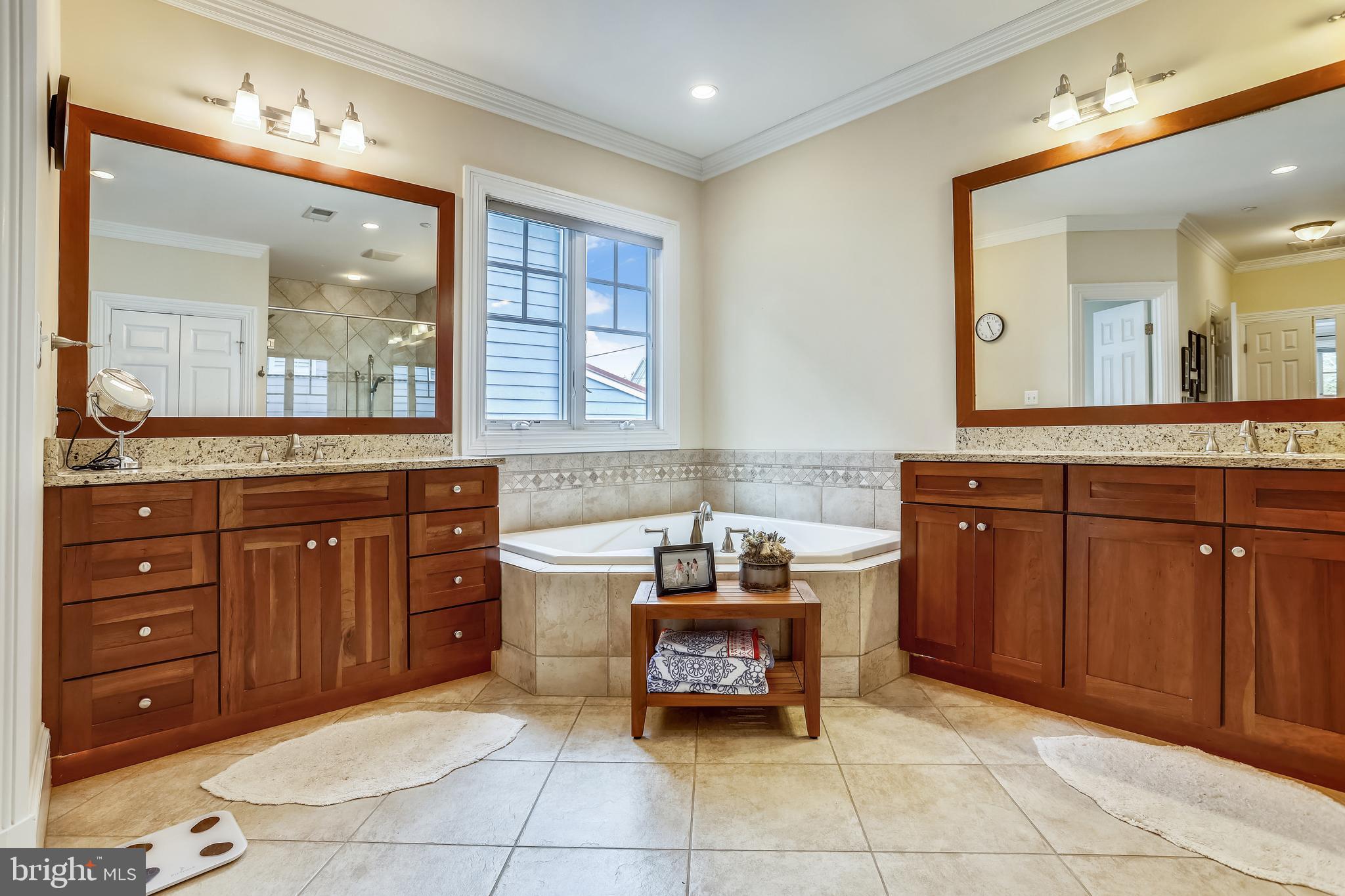 5933 Anniston Road Bethesda, MD 20817 - Photo 21 of 53 Master Bath with Double Vanities