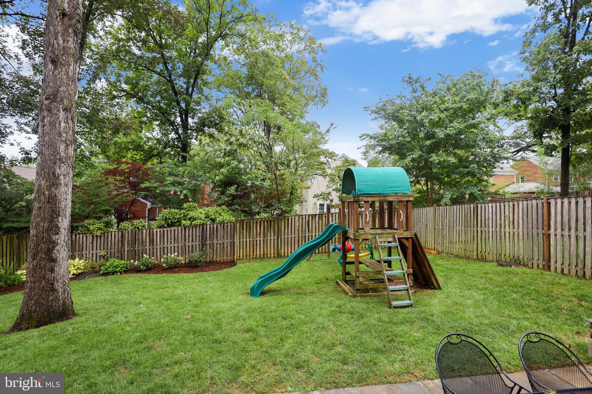 5933 Anniston Road Bethesda, MD 20817 - Photo 48 of 53 Rear Garden with Play Set