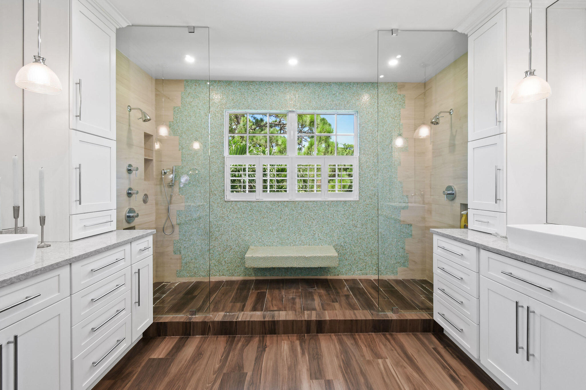 136 Via Catalunha Jupiter, FL 33458 - Photo 34 of 64 a bathroom with a sink shower and a mirror