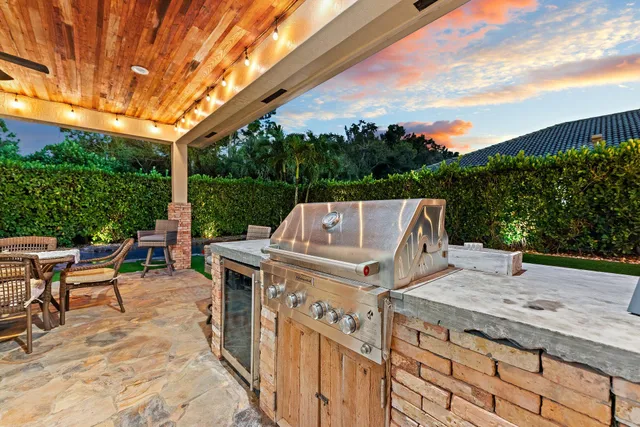 a view of a lake with a house in the background