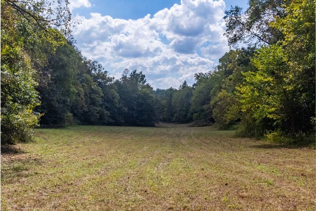 an aerial view of a house with a yard and lake view