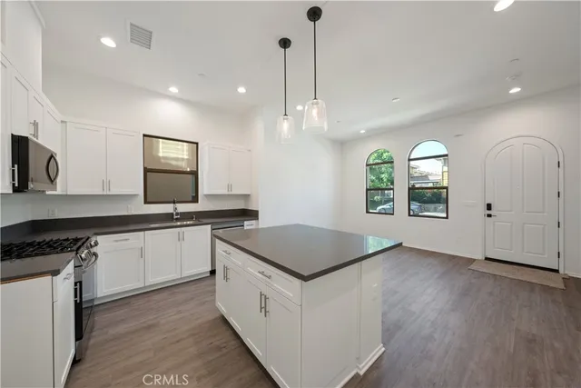 a view of a hallway with closet