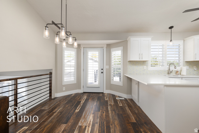704 West Vahe Street Draper, UT 84020 - Photo 8 of 35 Open-concept dining area featuring wood-finish flooring