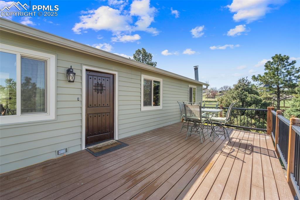 1151 Buttercup Road Elizabeth, CO 80107 - Photo 22 of 45 a view of a house with backyard and sitting area