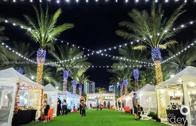 a view of outdoor space with garden