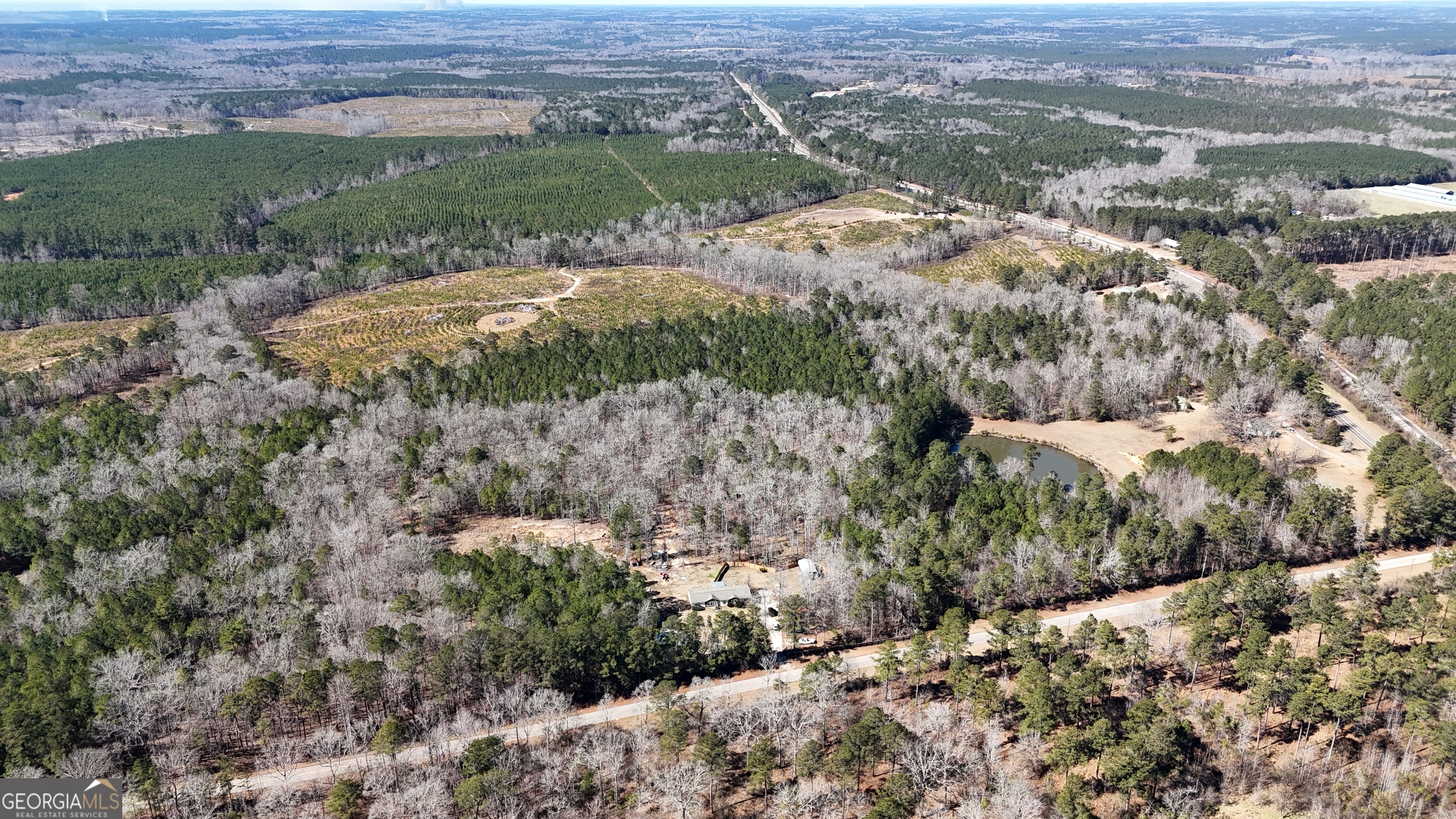 195 Margarets Grove Road Crawfordville, GA 30631 - Photo 29 of 34 a view of a road with a field