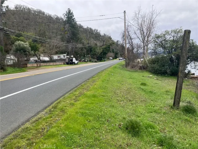 a large body of water with a tree in the background