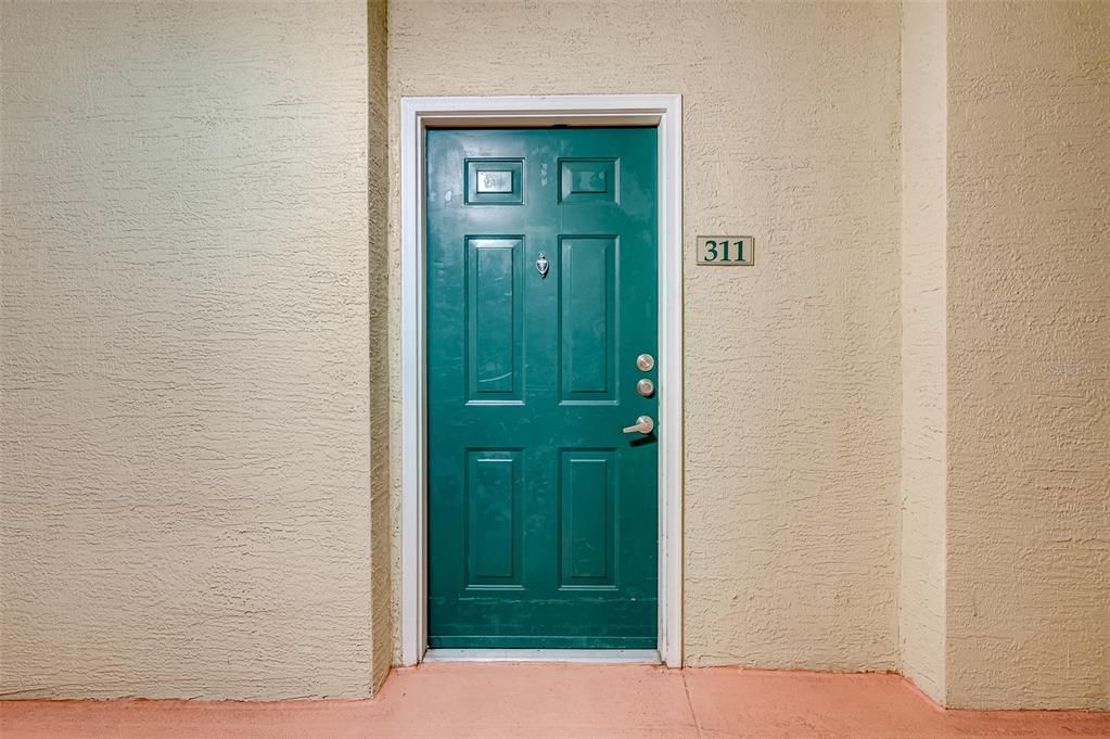 1216 South Missouri Avenue, Unit 311 Clearwater, FL 33756 - Photo 30 of 32 close view of a hallway with front door