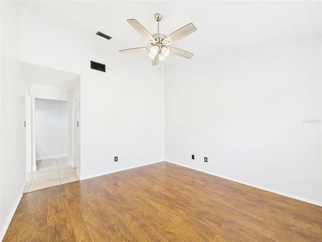 a view of an empty room