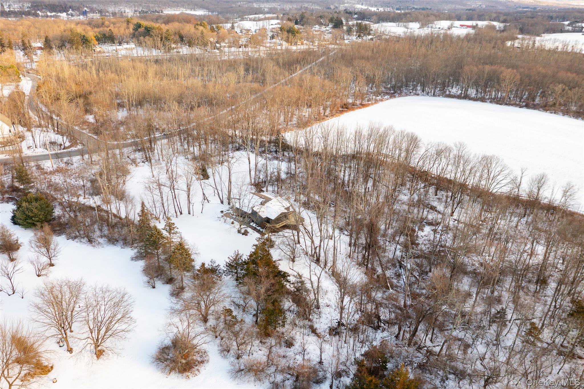 261 Freedom Road Pleasant Valley, NY 12569 - Photo 47 of 50 View of snowy aerial view