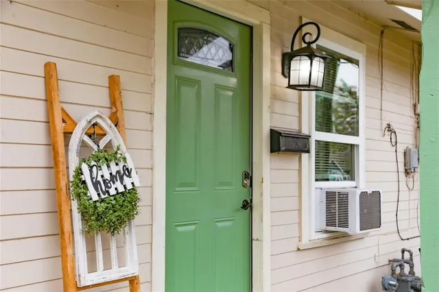 a front view of a house