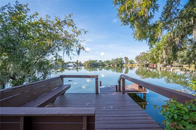 a view of house with swimming pool and outdoor space
