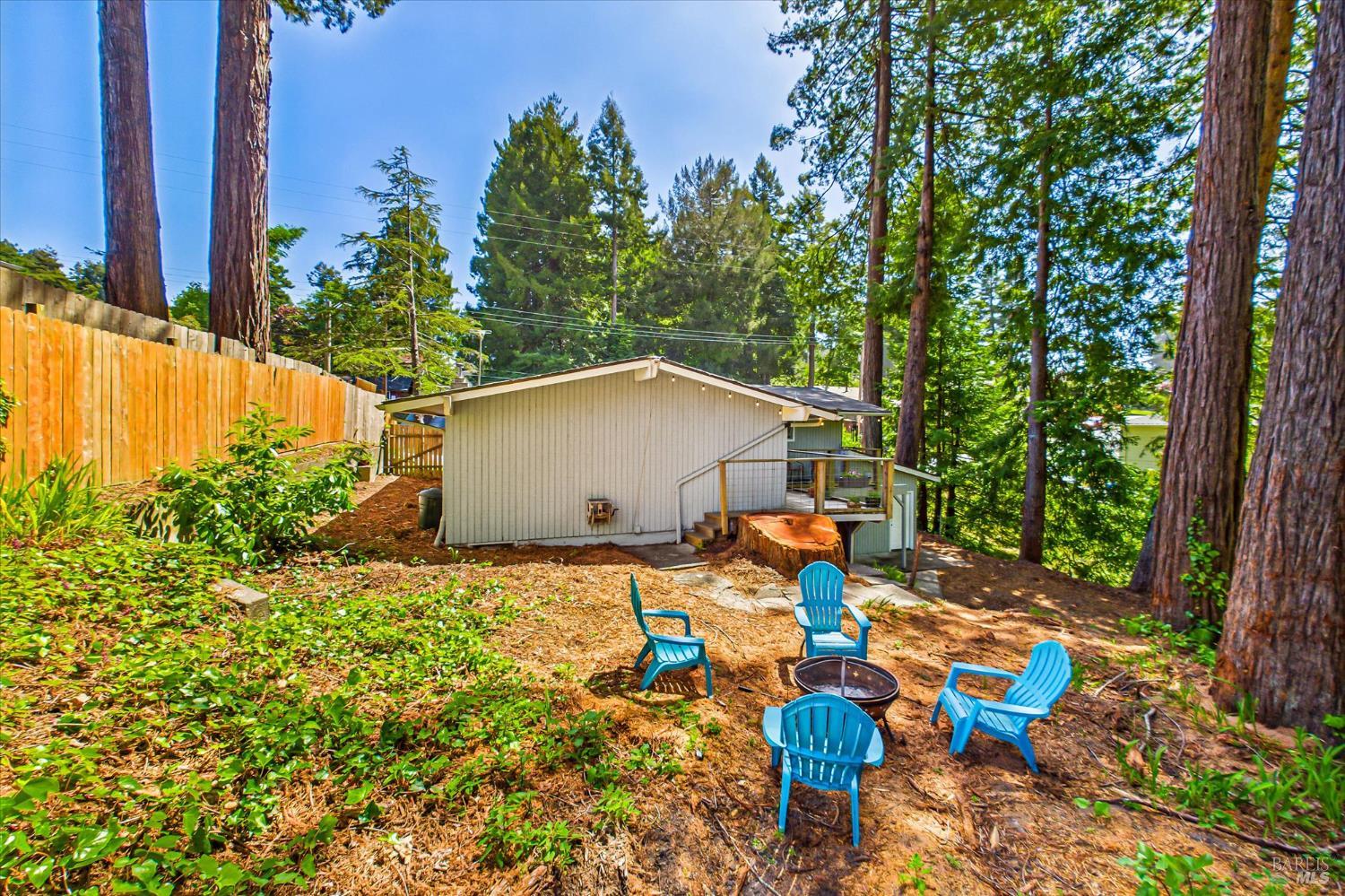 2305 Harris Street Eureka, CA 95503 - Photo 31 of 31 a backyard of a house with table and chairs