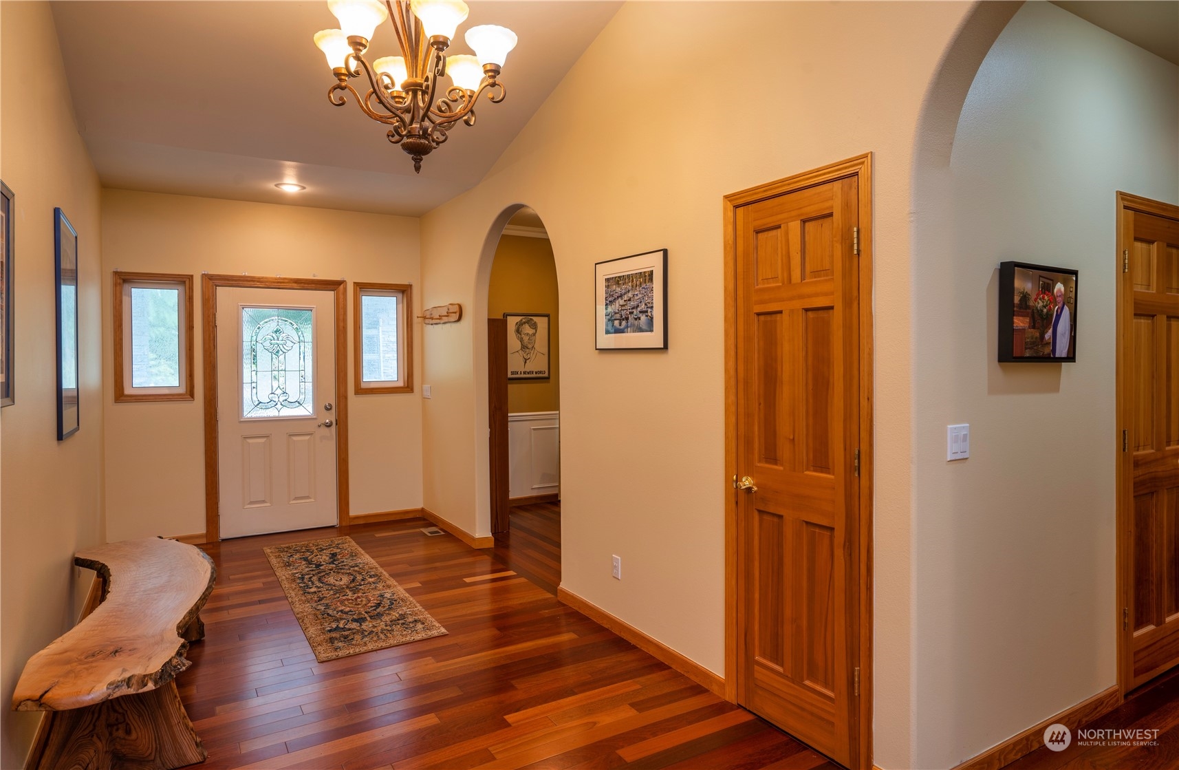 715 Palo Alto Road Sequim, WA 98382 - Photo 5 of 40 a view of livingroom with hardwood floor and hallway