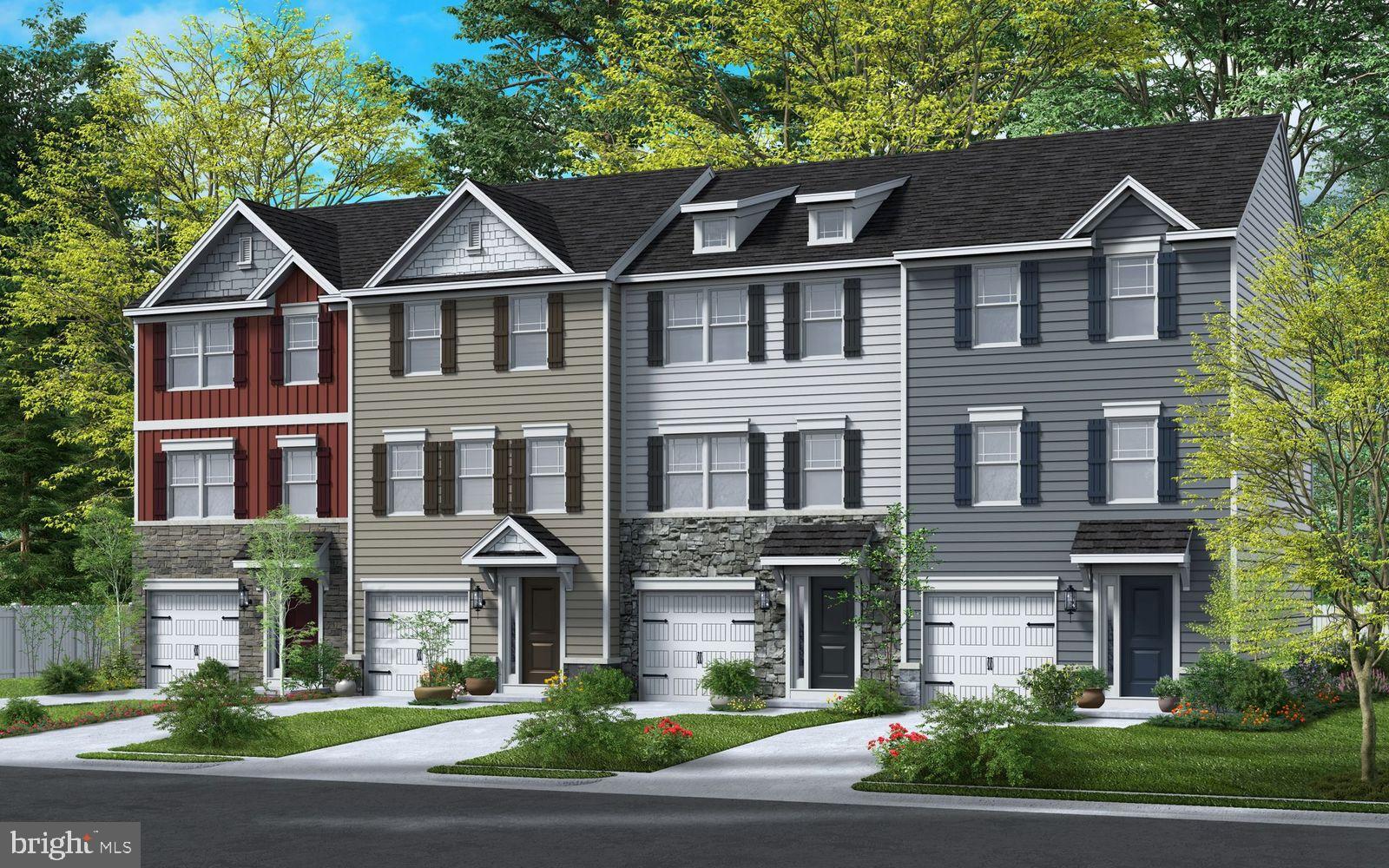 a view of multiple houses with a yard