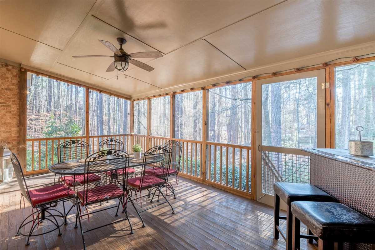 3910 Chippenham Road Durham, NC 27707 - Photo 27 of 30 Relax in this outdoor room, and enjoy the private, fenced backyard. Screened Porch