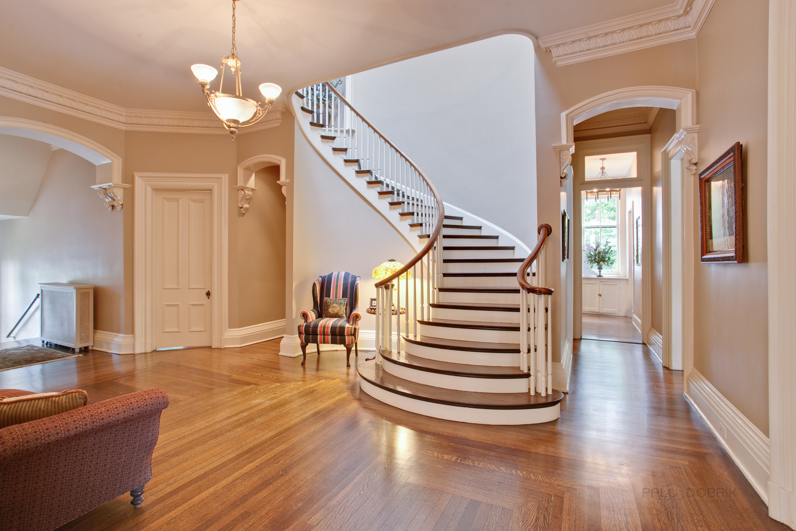 644 East Deerpath Road Lake Forest, IL 60045 - Photo 24 of 48 a view of entryway and hall with wooden floor