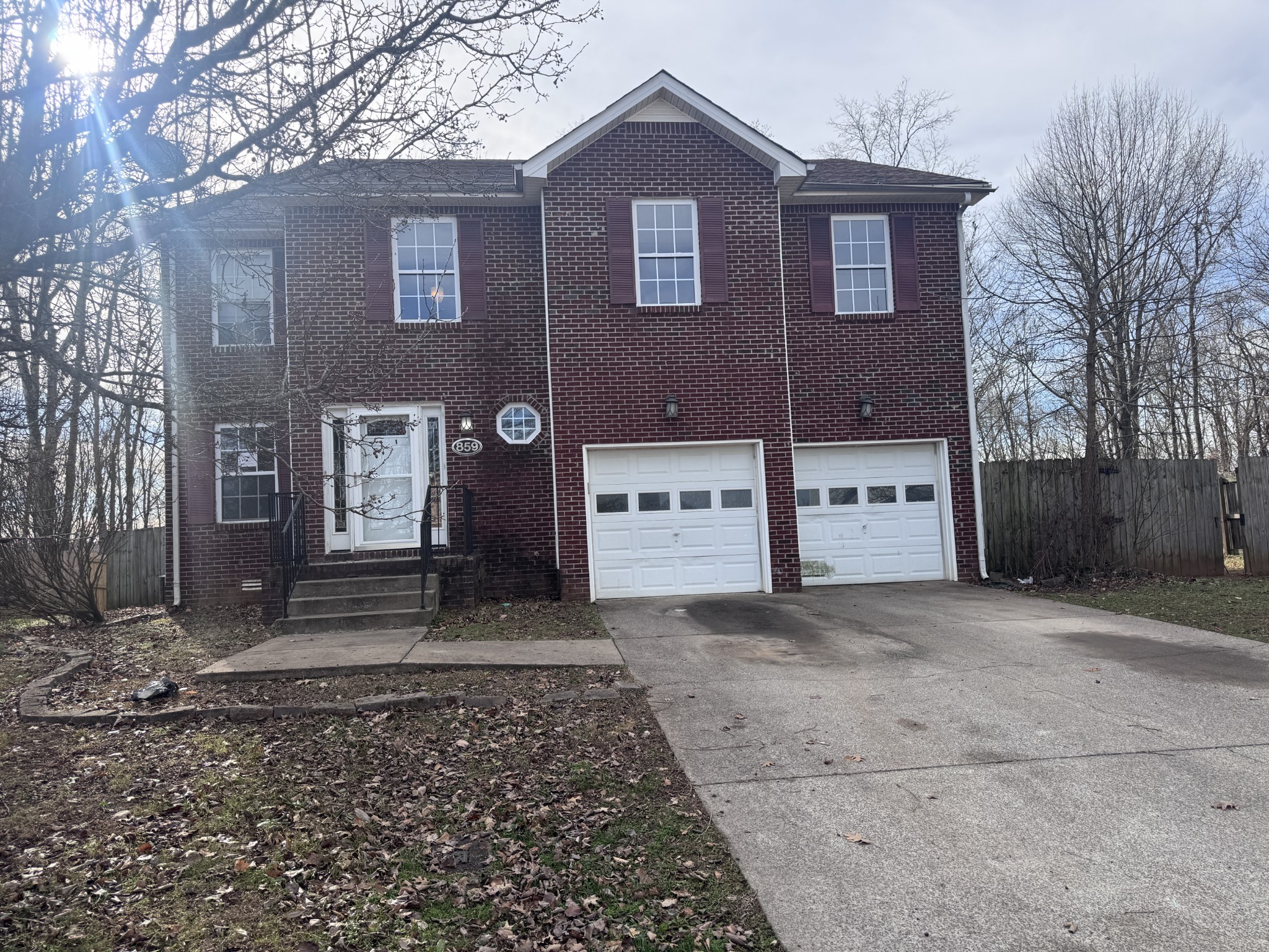 859 Sugarcane Way Clarksville, TN 37040 - Photo 12 of 13 a view of a house with a yard