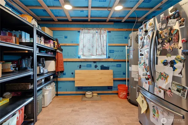 a view of storage and utility room