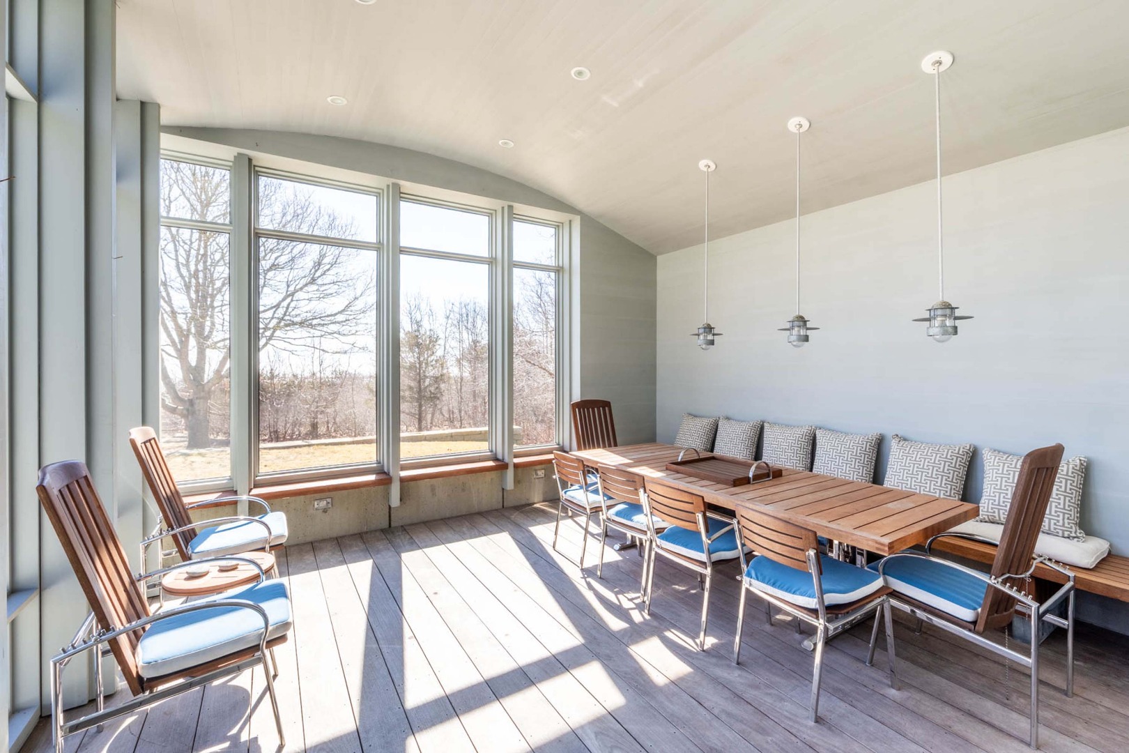 8 Snail Road Chilmark, MA 02535 - Photo 33 of 53 Screened porch with oceanviews