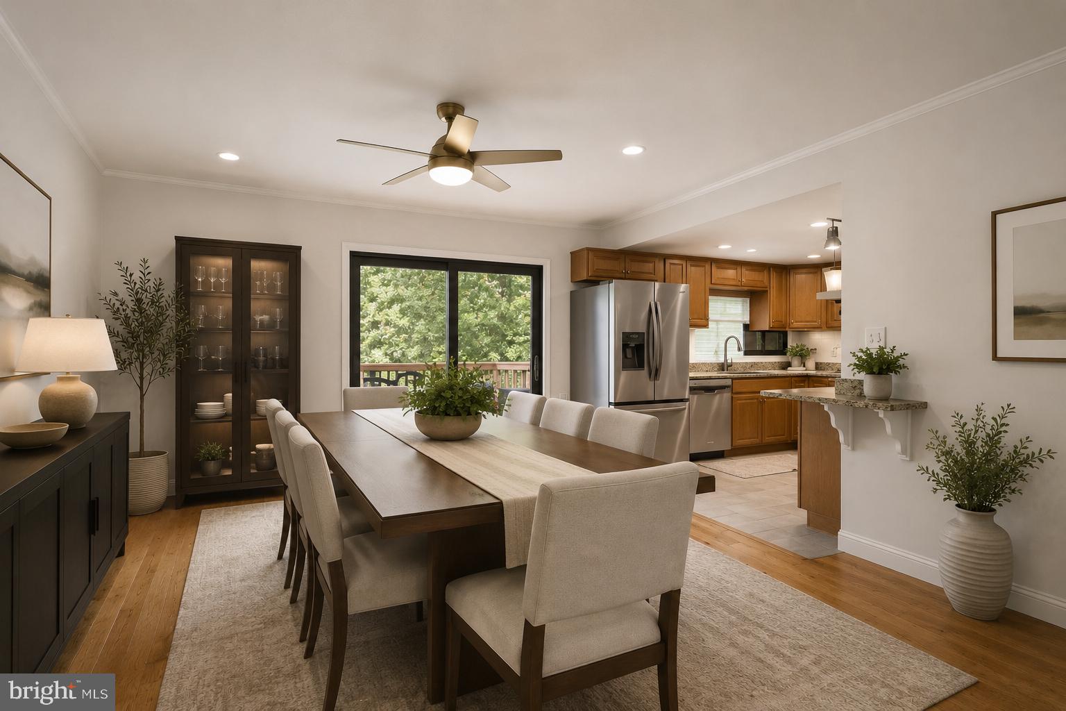 11170 Forest Edge Drive Reston, VA 20190 - Photo 8 of 40 VIRTUALLY STAGED DINING ROOM