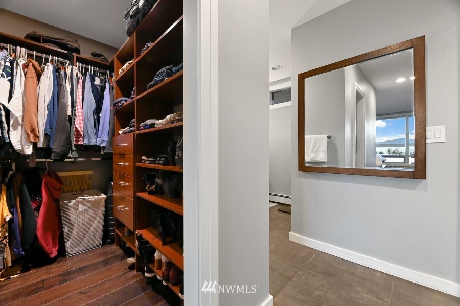 424 Fieldston Road Bellingham, WA 98225 - Photo 22 of 39 a view of walk in closet with clothes and shoes