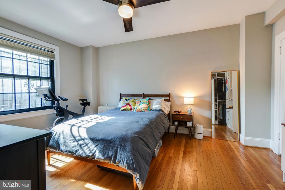 1101 L Street Northwest, Unit 102 Washington, DC 20005 - Photo 24 of 38 Spacious bedroom fits queen or king bed