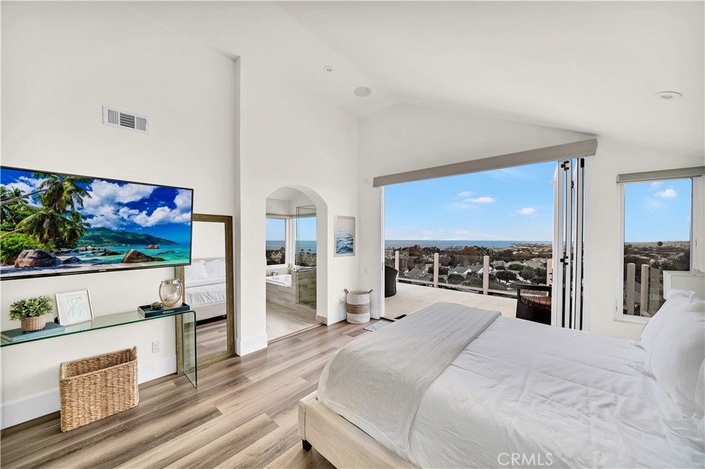 5 Regatta Way Dana Point, CA 92629 - Photo 20 of 32 a bedroom with furniture and a flat screen tv