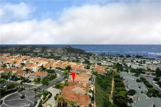 an aerial view of a building