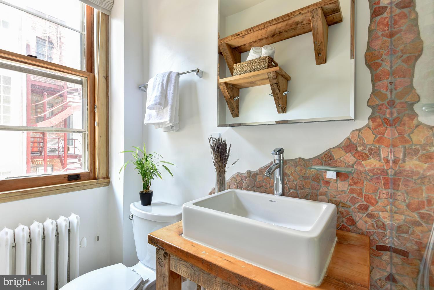 1725 17th Street Northwest, Unit 207 Washington, DC 20009 - Photo 16 of 28 a bathroom with a sink and a mirror