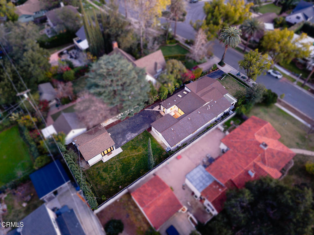 1245 East Howard Street Pasadena, CA 91104 - Photo 62 of 69 an aerial view of a house with a garden