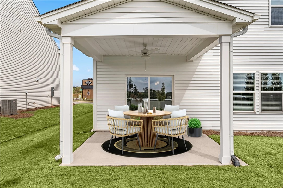 112 Cotesworth Street Pendleton, SC 29670 - Photo 2 of 9 This inviting outdoor space features a covered patio perfect for al fresco dining and relaxation.