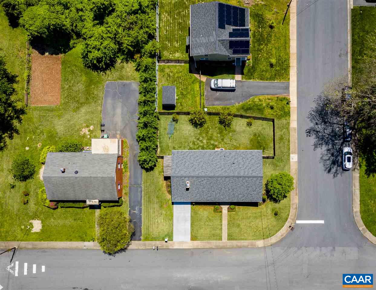 1605 Ricky Road Charlottesville, VA 22901 - Photo 3 of 36 an aerial view of a house with a swimming pool