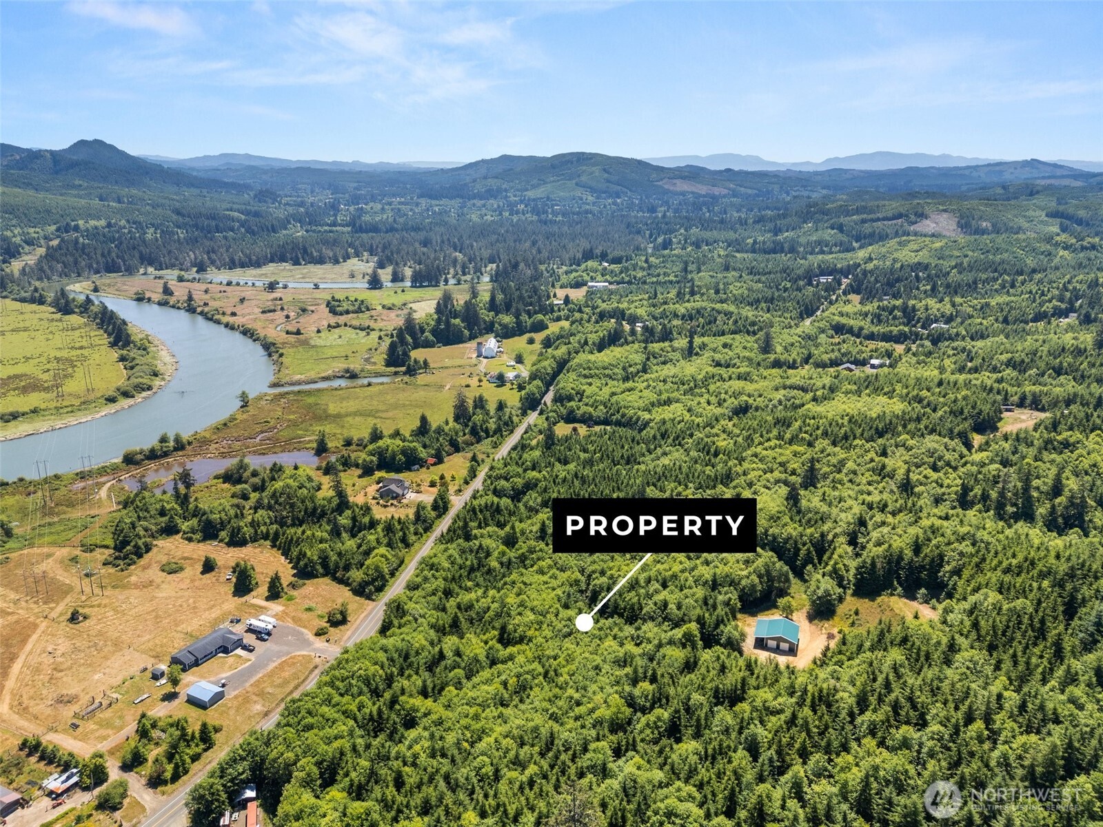 341 Parpala Road Naselle, WA 98638 - Photo 2 of 22 a view of a city with mountain