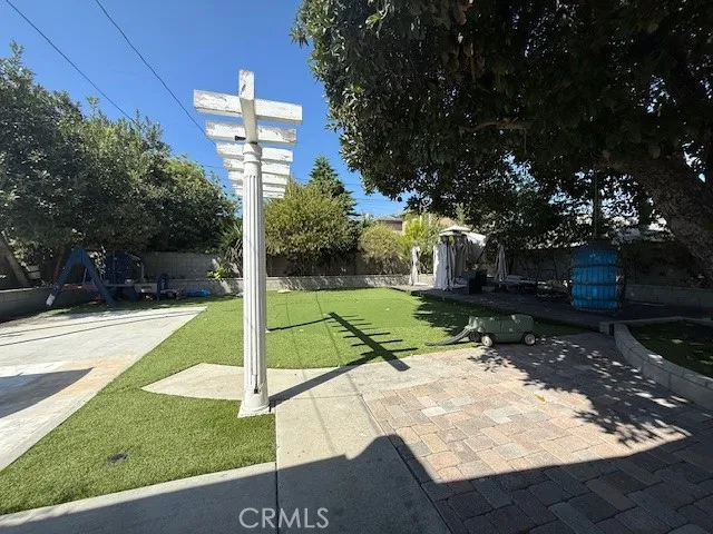 a view of a park with slides