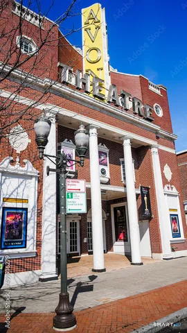 a front view of a building