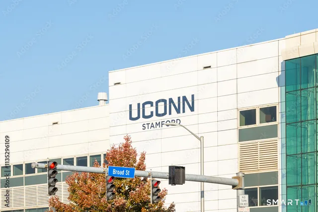 a front view of a building