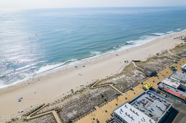 a view of an ocean beach