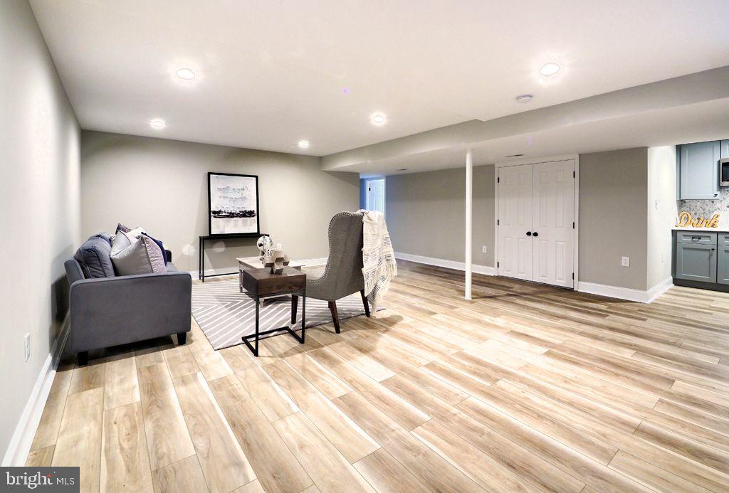13612 Brookline Road Baldwin, MD 21013 - Photo 31 of 44 Lower Level Family Room w/ Wet Bar