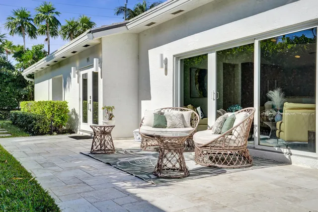a outdoor space with patio the house