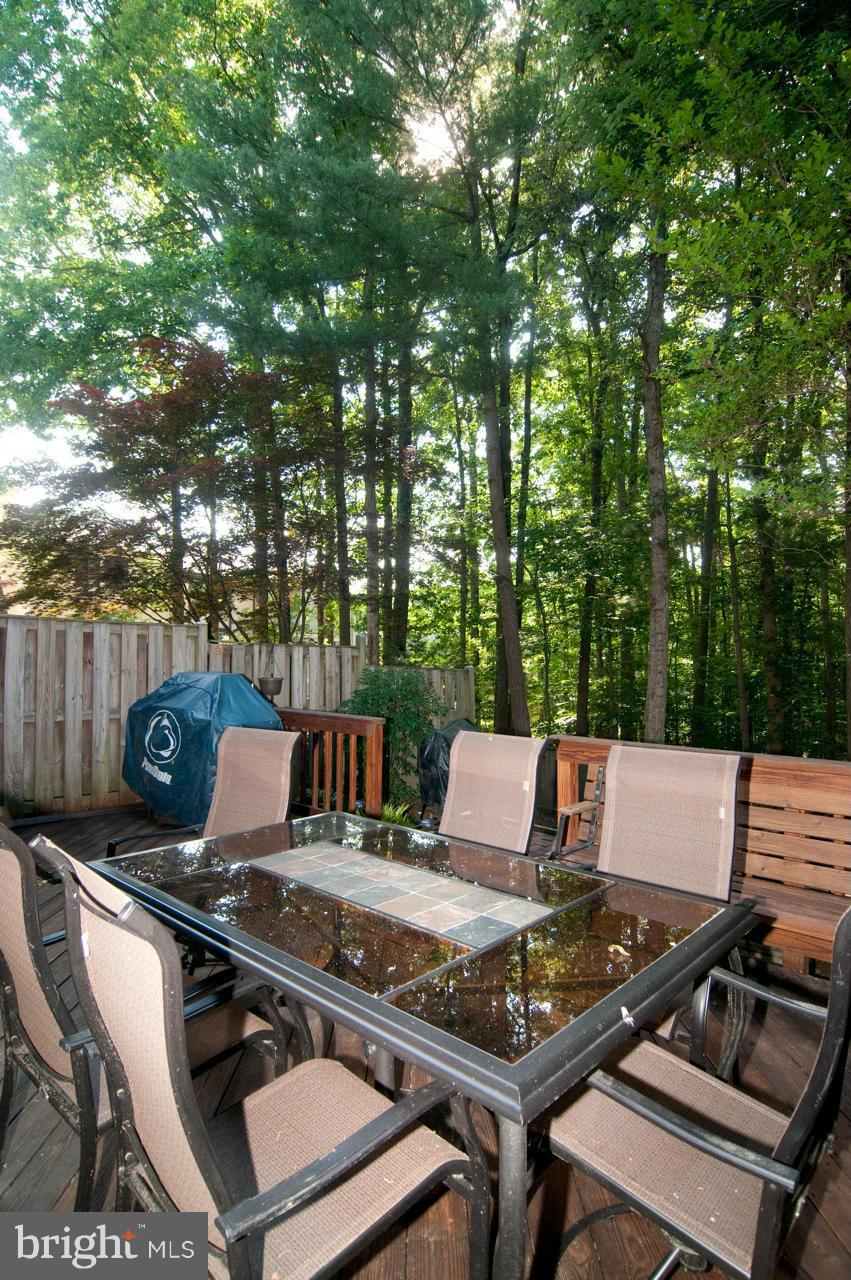 8733 Ridge Hollow Court Springfield, VA 22152 - Photo 29 of 30 Large Deck and Patio off backing to trees